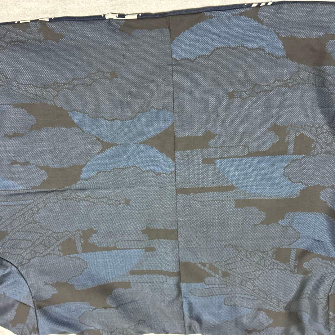 古布印半纏刺子いっぱい、9マルキの大島紬リバーシブル／ショートジャケット