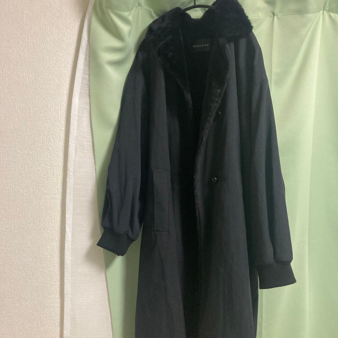 ミズイロインド　ボアロングコート
