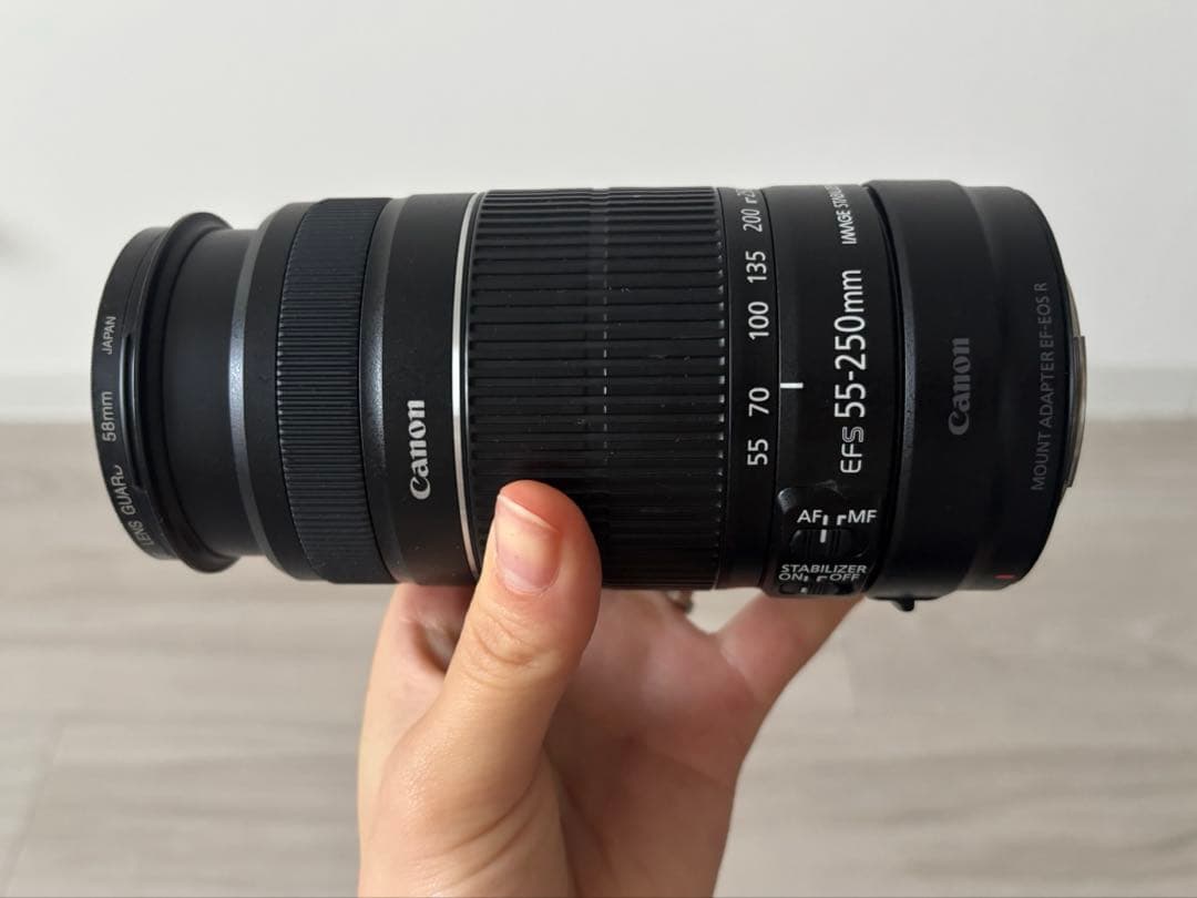 canon EFS 55-250mm ズームレンズ
