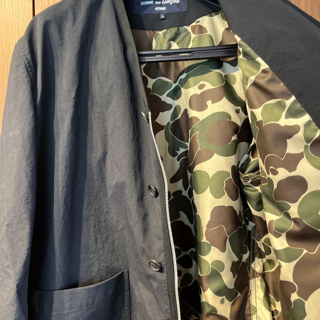 COMME de GARCONS HOMME ノーカラージャケット サイズL