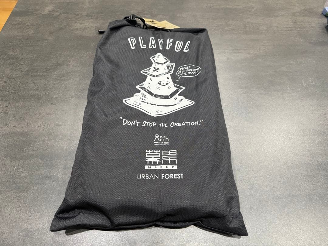 幕男 黒　タープ thearth ざぁーす