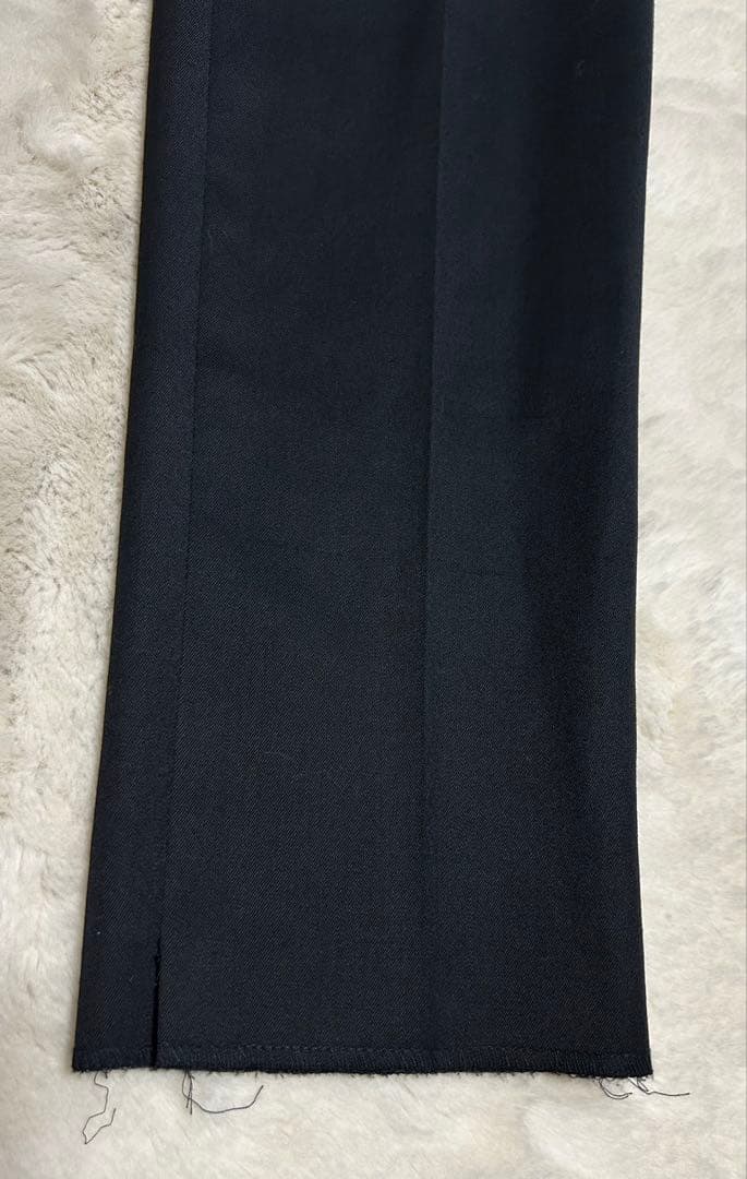 JOHN LAWRENCE SULLIVAN/ウールスキニースラックス /黒