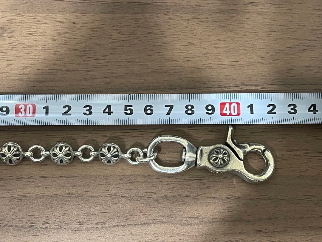 ※インボイス原本 クロムハーツ ウォレットチェーン #2BALL SHORT-S