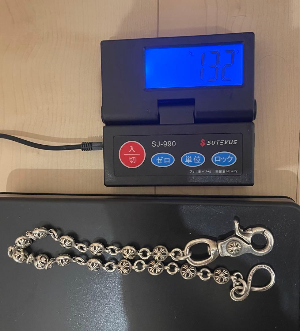 ※インボイス原本 クロムハーツ ウォレットチェーン #2BALL SHORT-S