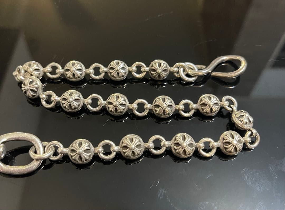 ※インボイス原本 クロムハーツ ウォレットチェーン #2BALL SHORT-S