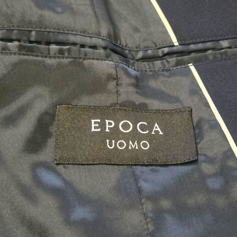 【新品タグ付】EPOCA UOMO　テーラードジャケット　48　ネイビー系