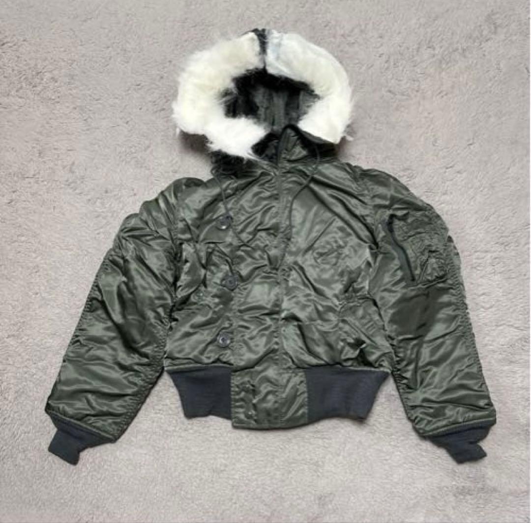 デッドストック 米軍 ALPHA アルファ N-2B フライトジャケット S