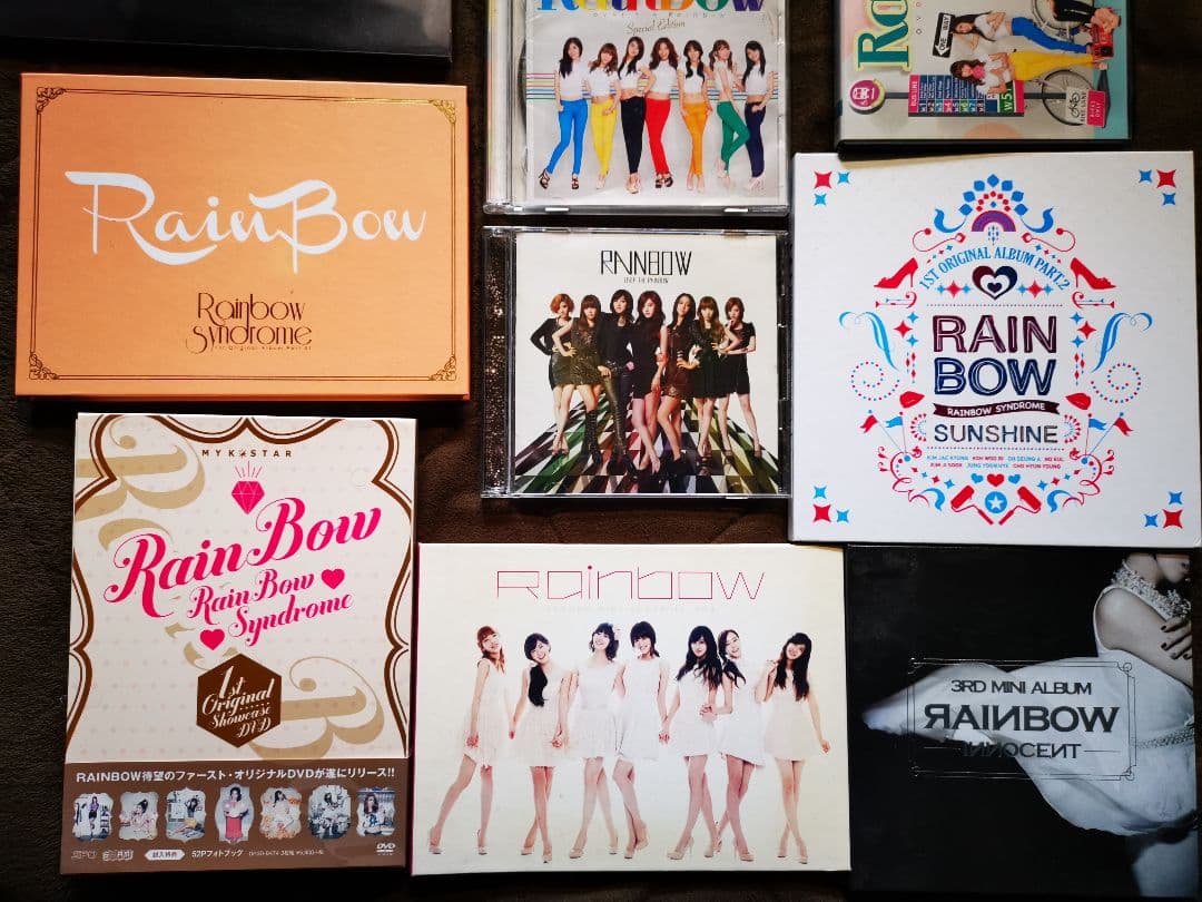 レア韓国K-POP　RAINBOW CDアルバム+DVD11枚セット レインボー