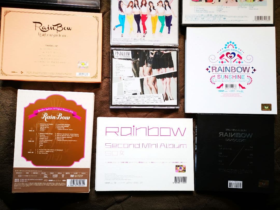 レア韓国K-POP　RAINBOW CDアルバム+DVD11枚セット レインボー