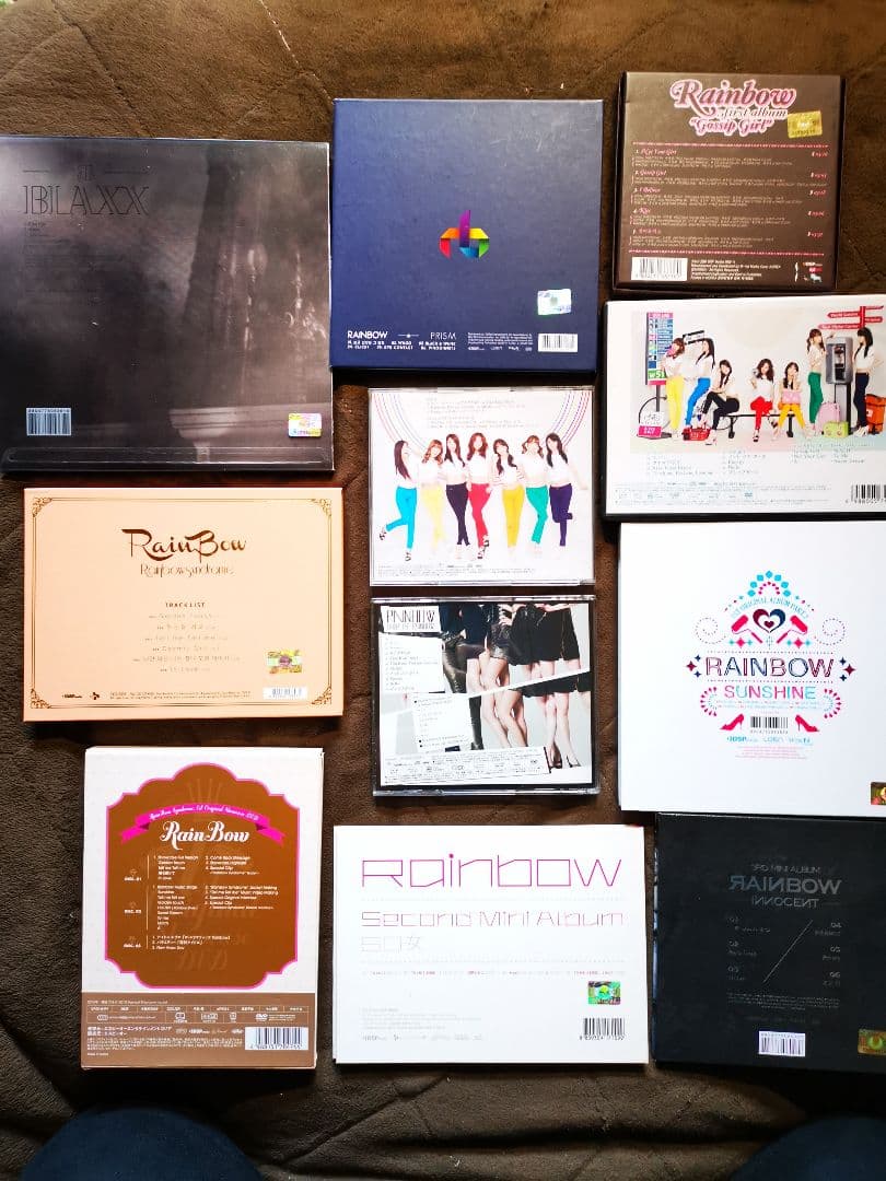 レア韓国K-POP　RAINBOW CDアルバム+DVD11枚セット レインボー