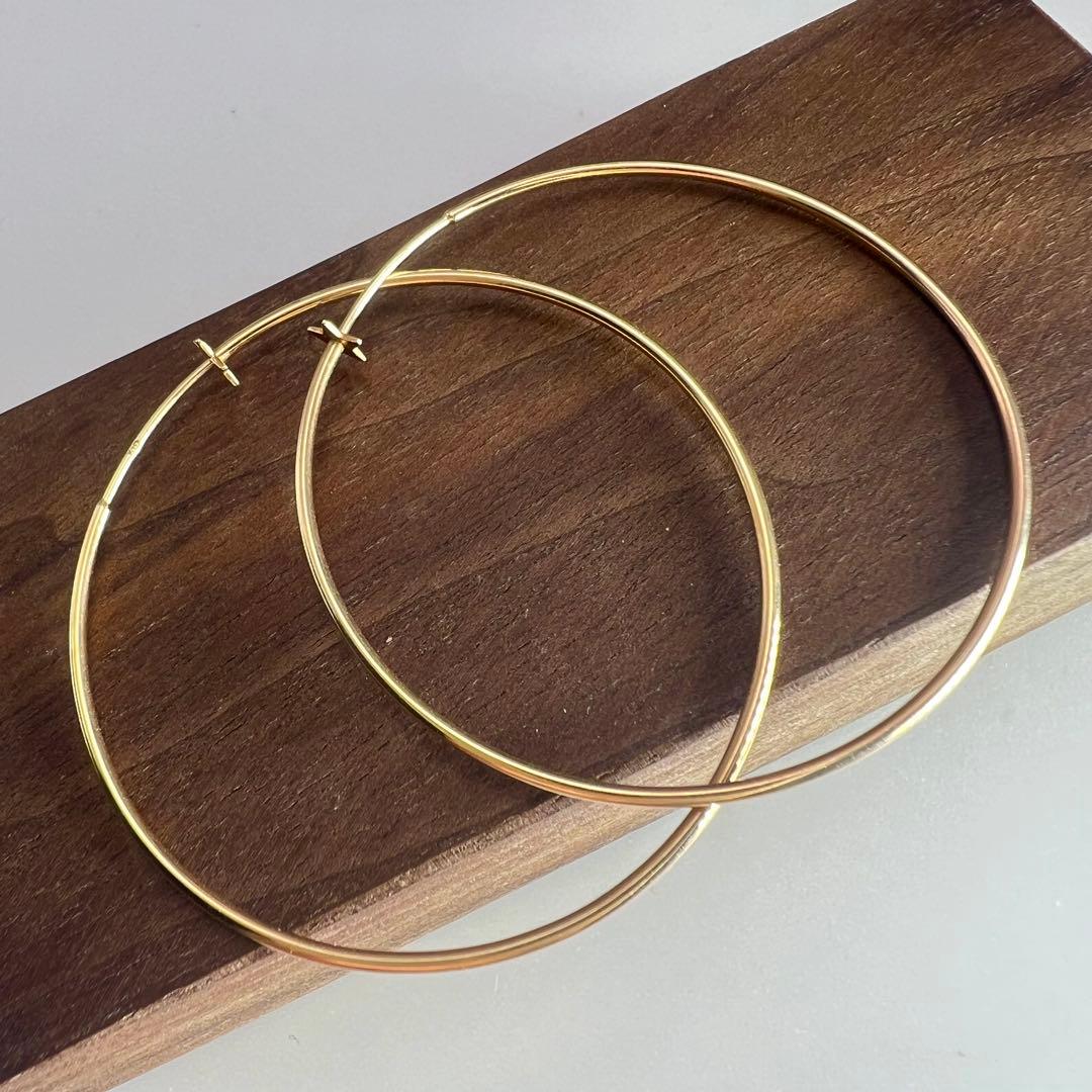 スタージュエリー　フープピアス　K10