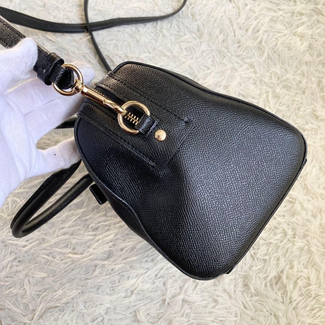 極美品 COACH コーチ ローアン サッチェル 黒 ブラック 2way