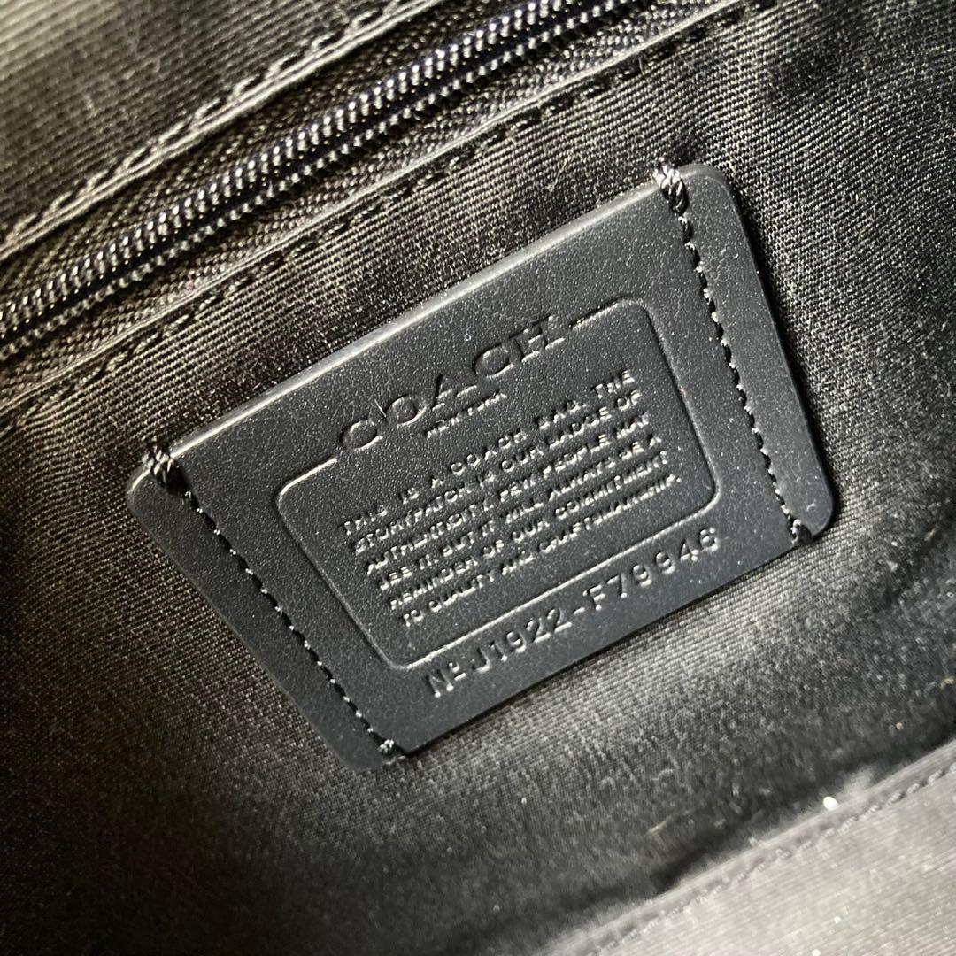 極美品 COACH コーチ ローアン サッチェル 黒 ブラック 2way