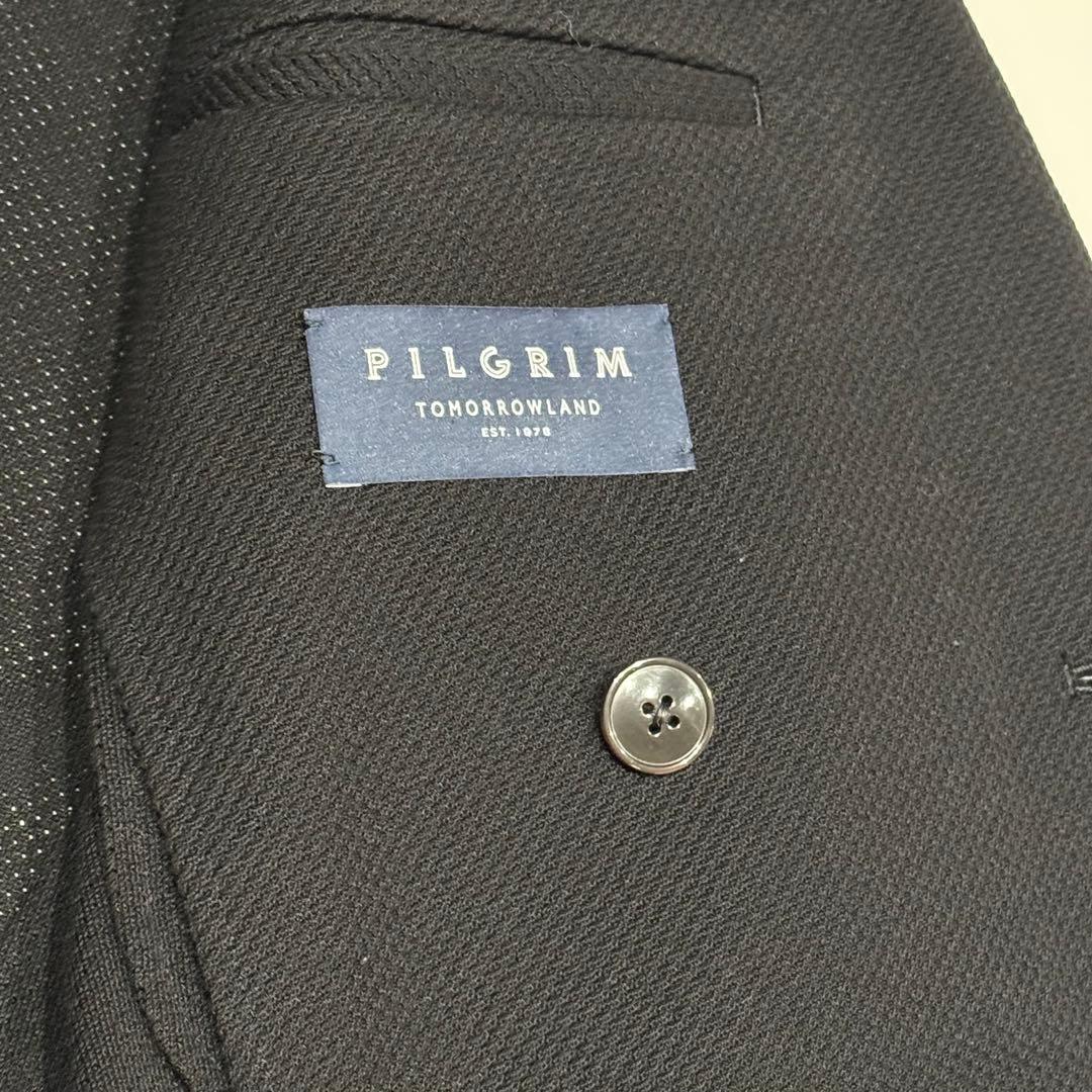 未使用級 Tomorrowland コットンジャージーダブル6Bブレザー 44