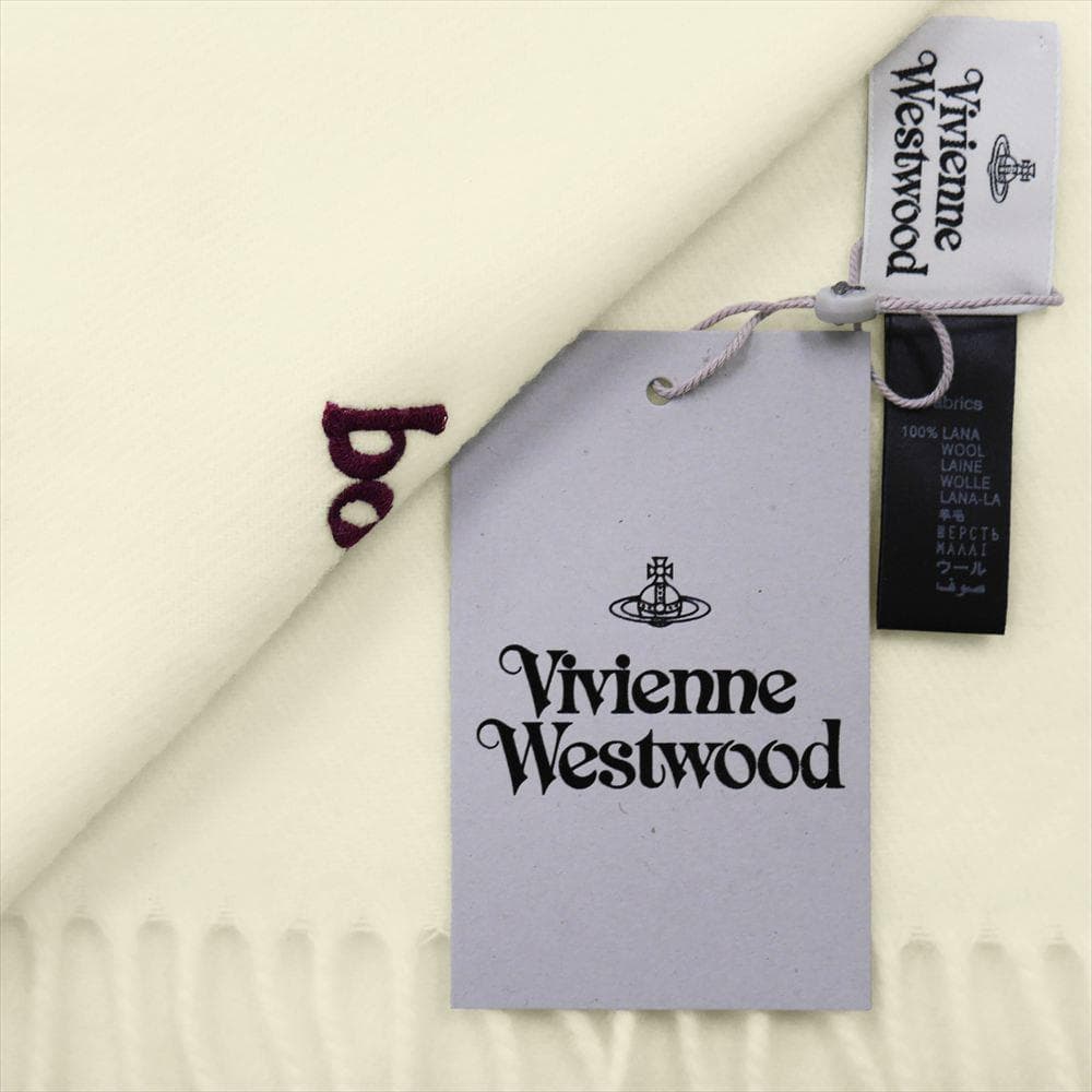 15枚セット 新品タグ箱付 ヴィヴィアンウエストウッド マフラー ホワイト