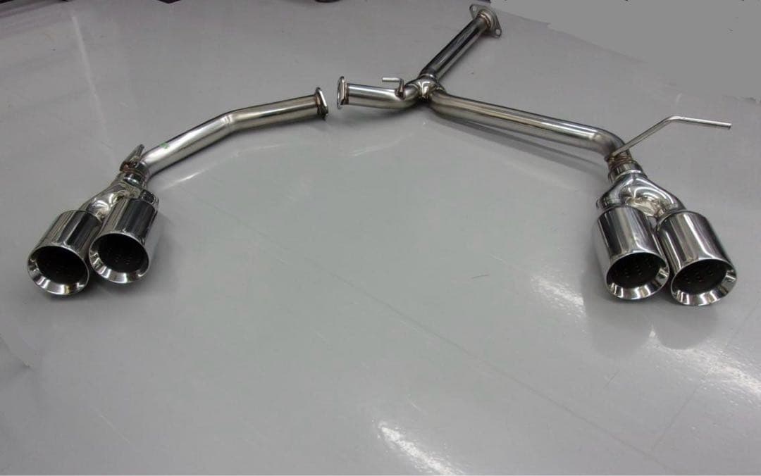 60ハリアー　4本出し　ストレート　マフラー　リアピース　直管　真円　　デュアル