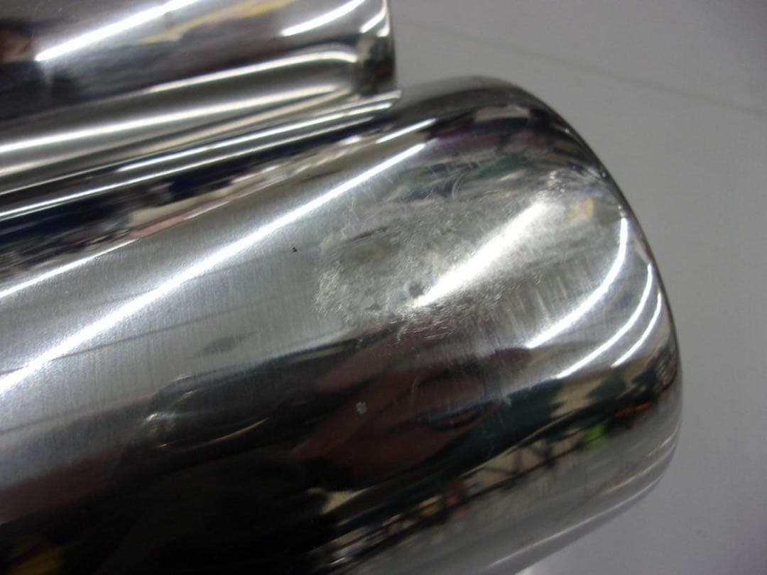 60ハリアー　4本出し　ストレート　マフラー　リアピース　直管　真円　　デュアル