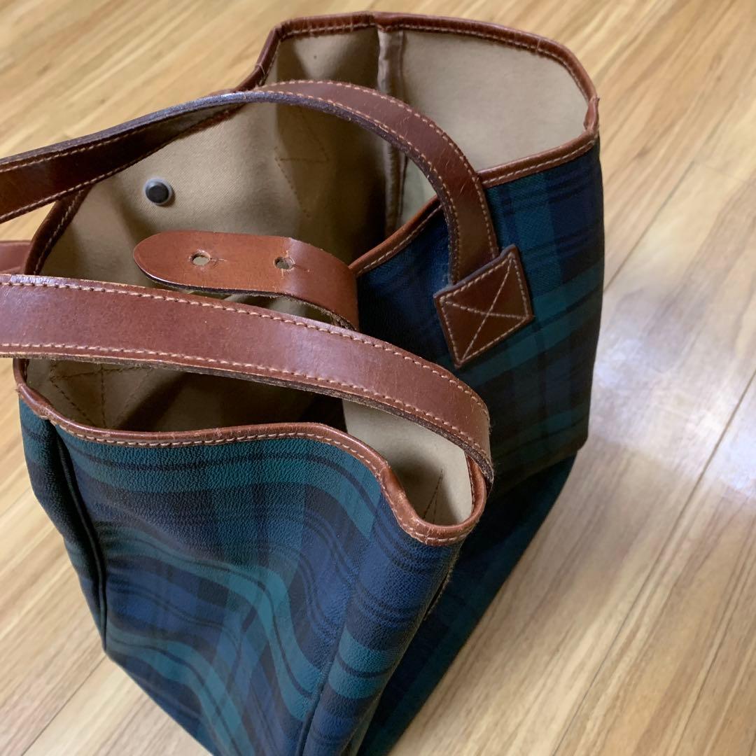 【新品未使用・自宅保管品】ラルフローレントートバッグ　タータンチェック