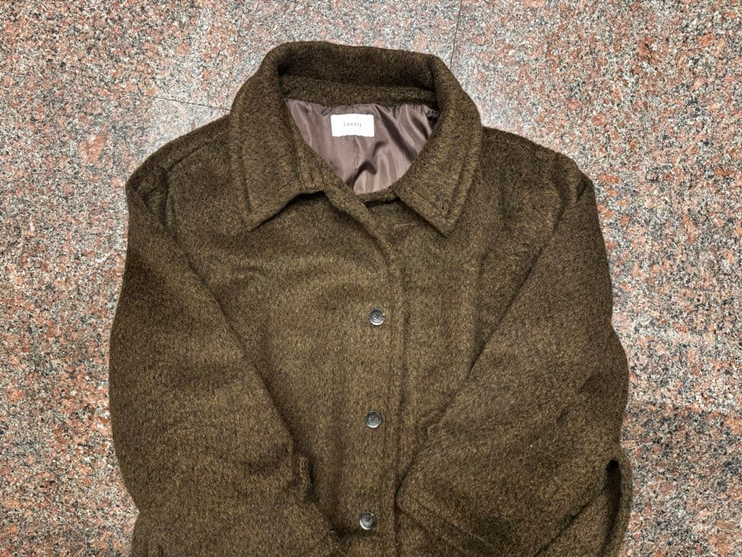 「soerte」 ステンカラーコート 1 ブラウン メンズ
