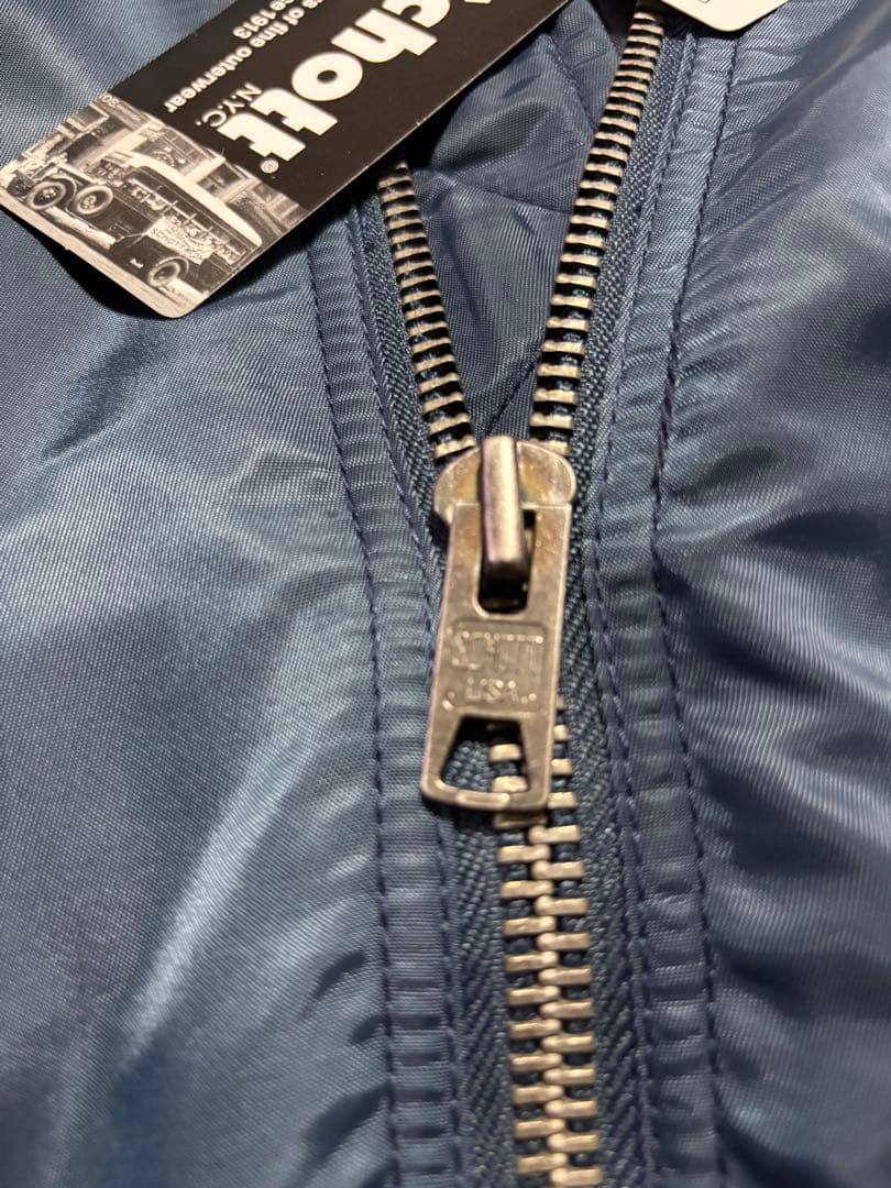 Schott RON HERMAN MA-1 ジャケット ネイビー L