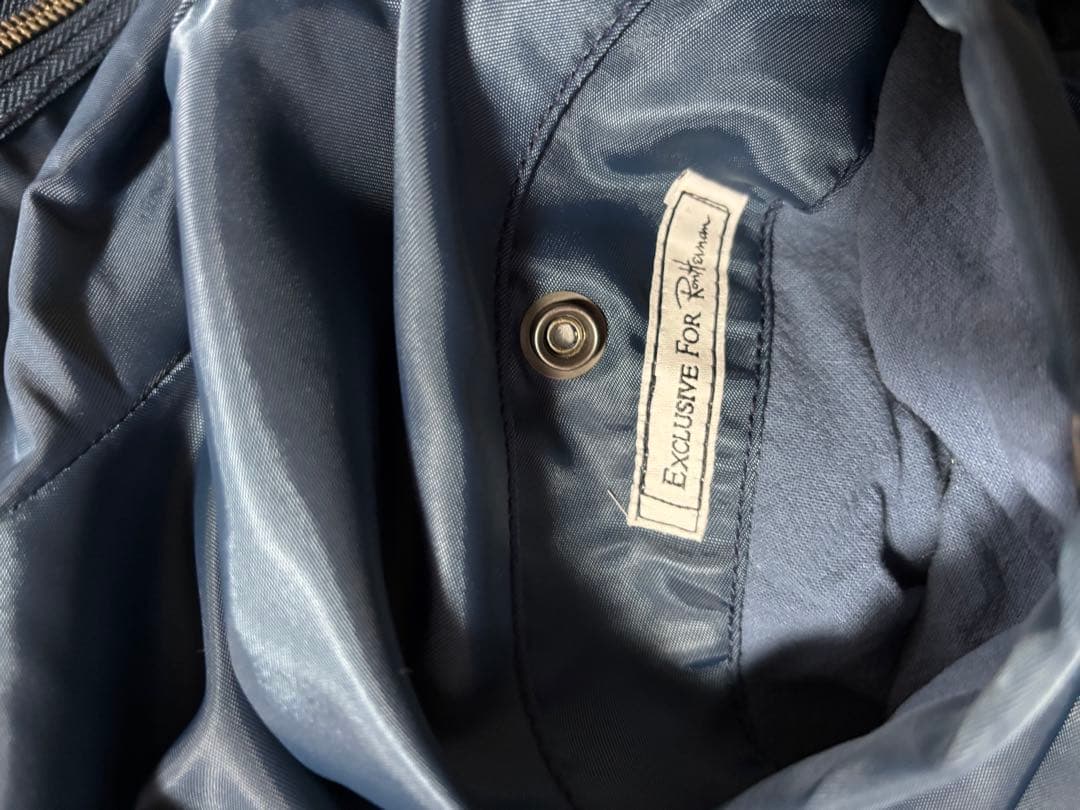 Schott RON HERMAN MA-1 ジャケット ネイビー L