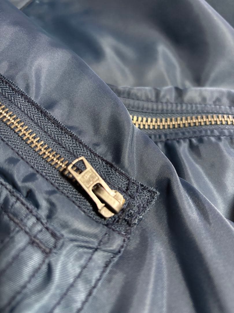 Schott RON HERMAN MA-1 ジャケット ネイビー L