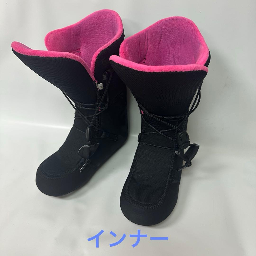 STELLA レディース　スノーボードBOAブーツ ブラック/ピンク23.0cm