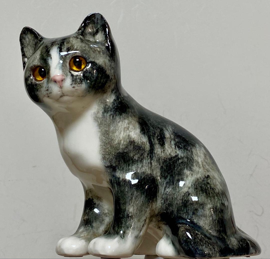 モデルNo.26 ウィンスタンレイキャット　初期作品　キジトラ猫　貫入無し❣️