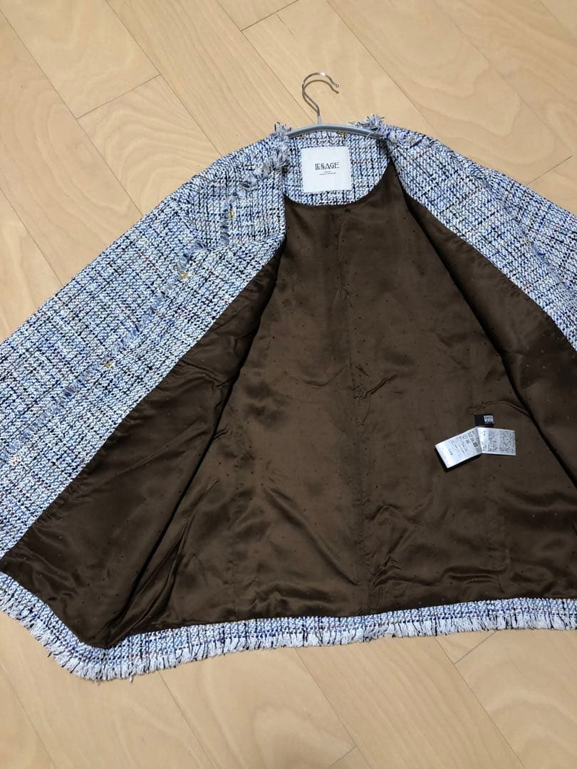 ジャーナルスタンダード レサージュ GIOLICA ラメツイードBIGジャケット