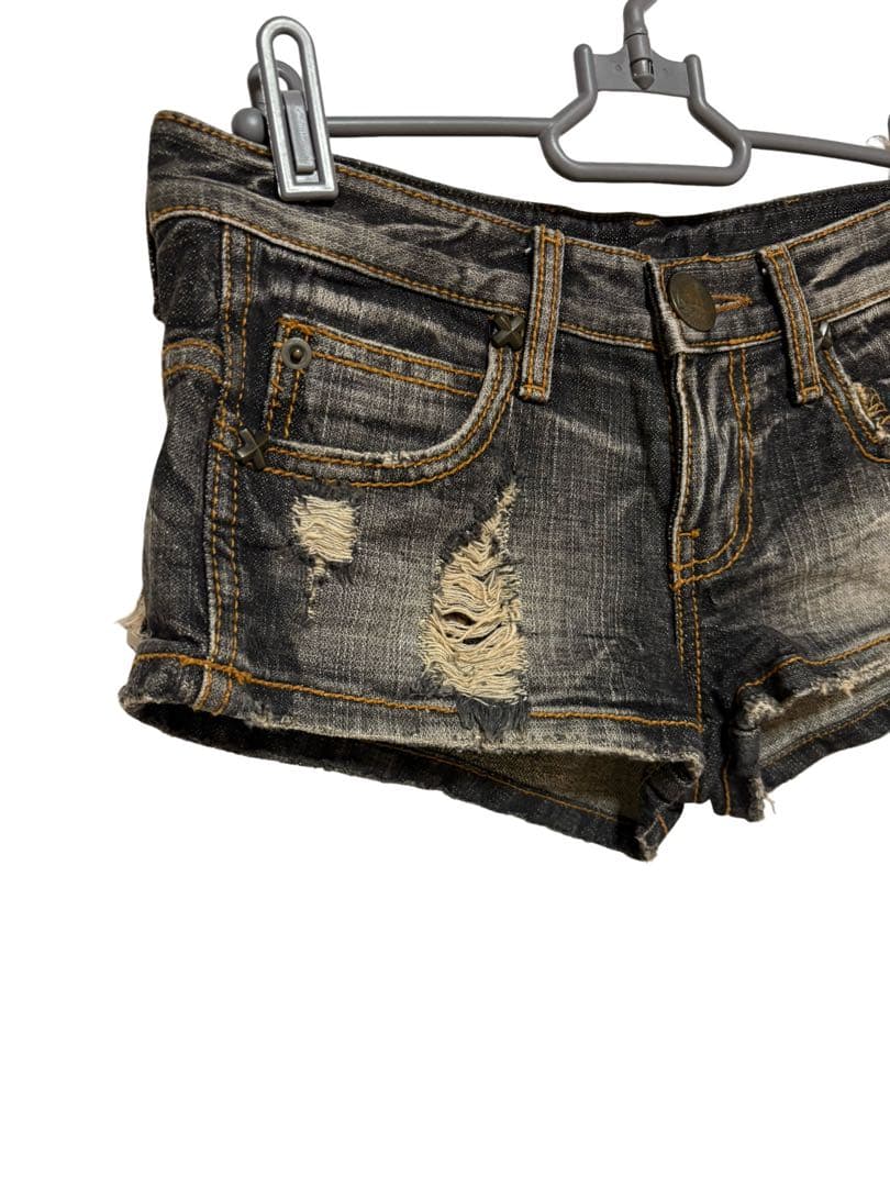 d.i.a. ダイヤ ショートパンツ ショーパン ダメージ デニム XS 24