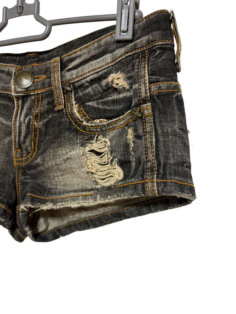 d.i.a. ダイヤ ショートパンツ ショーパン ダメージ デニム XS 24