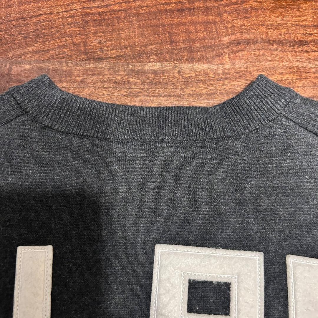 【サステナブル・洗える】フェルト刺しゅうニットプルオーバー
