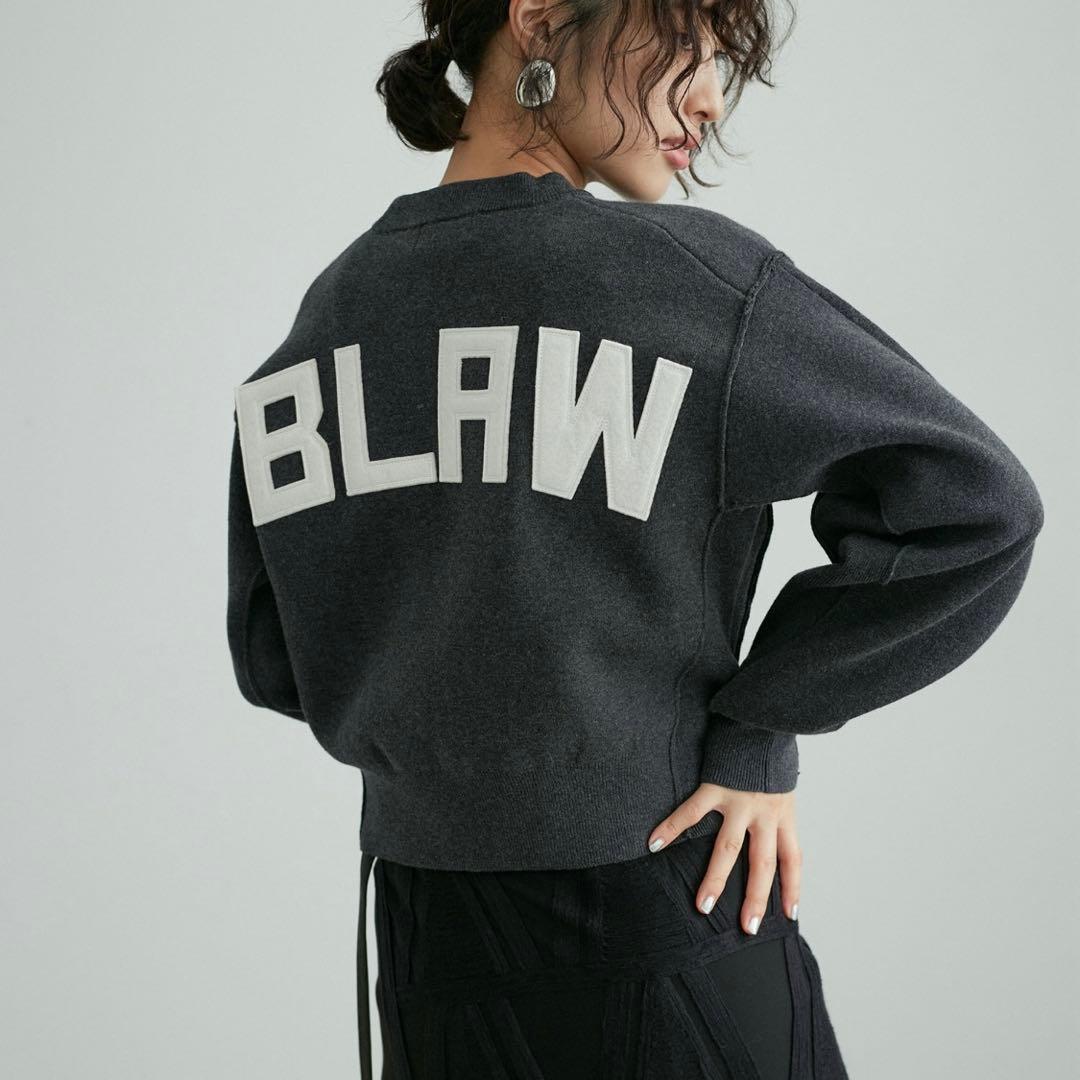 【サステナブル・洗える】フェルト刺しゅうニットプルオーバー