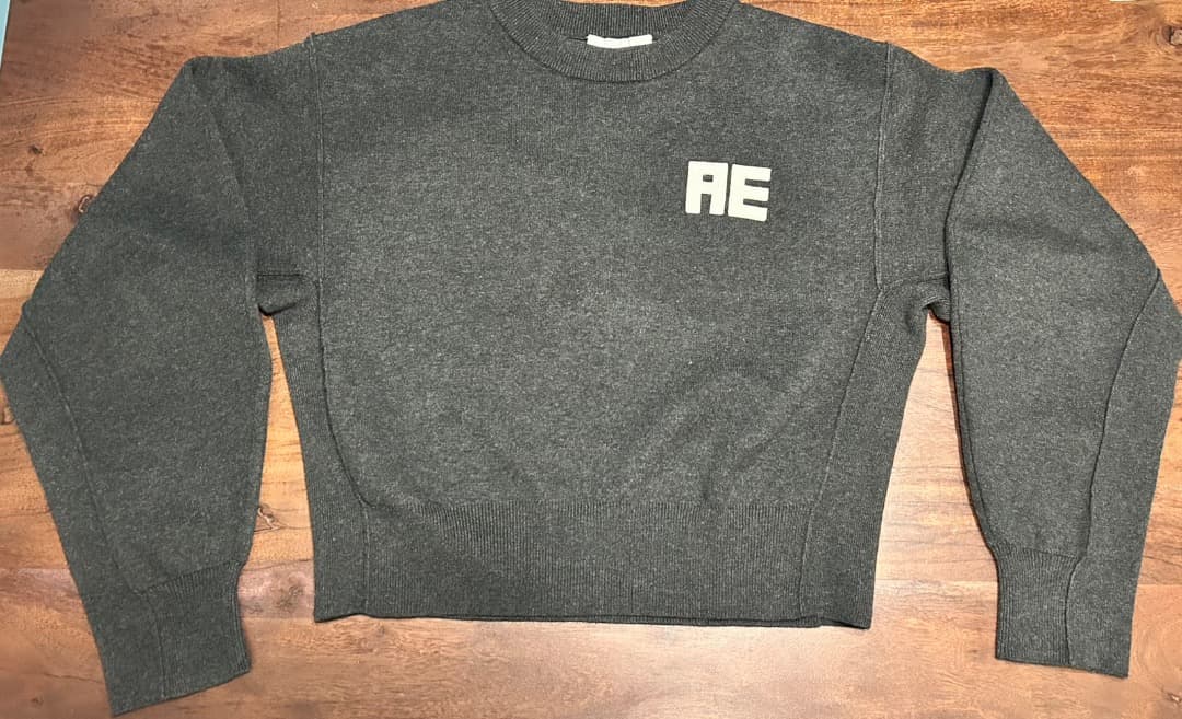 【サステナブル・洗える】フェルト刺しゅうニットプルオーバー