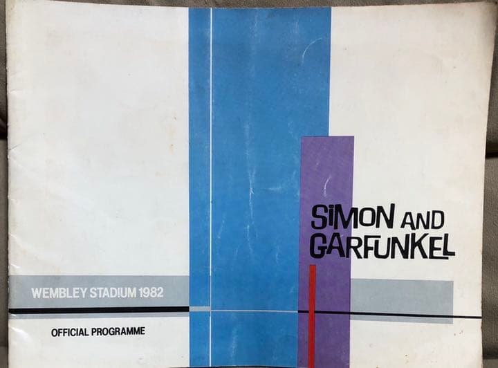 貴重　サイモンとガーファンクル　1982年　コンサートパンフ　イギリス