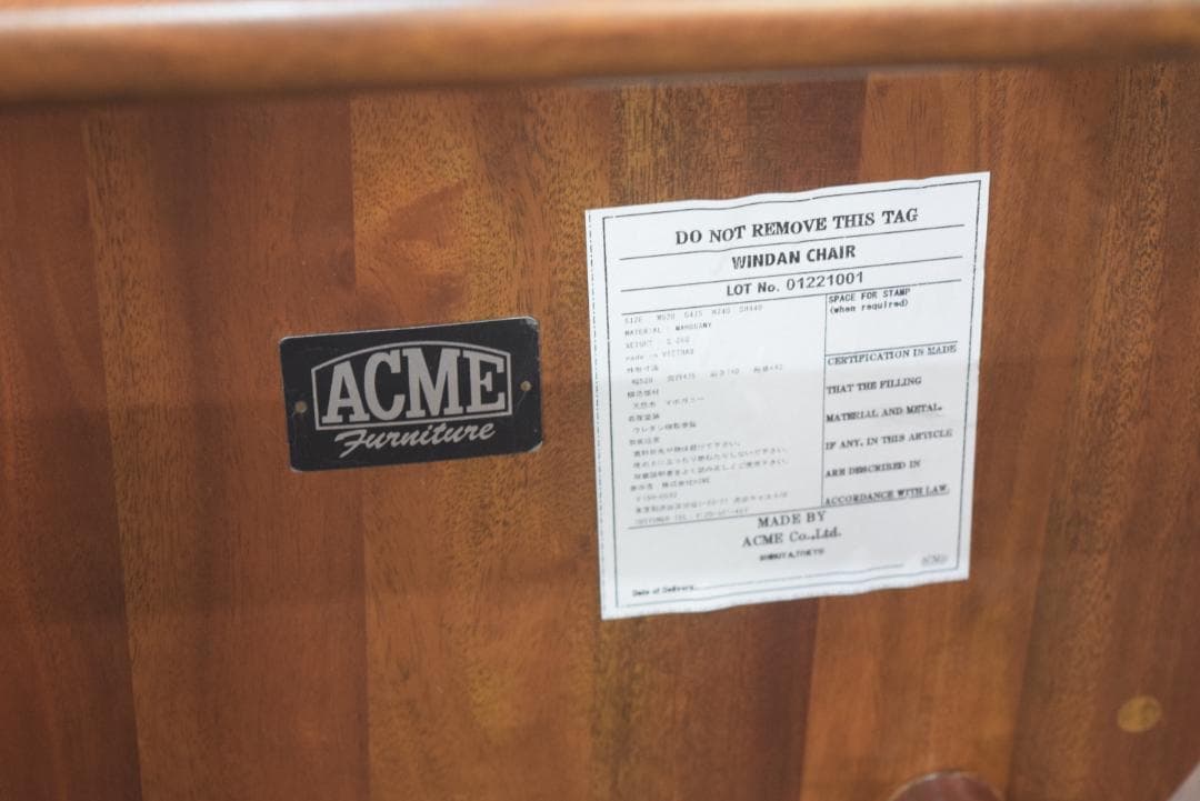 ACME/アクメファニチャー WINDAN/ウィンダン サイドチェア b