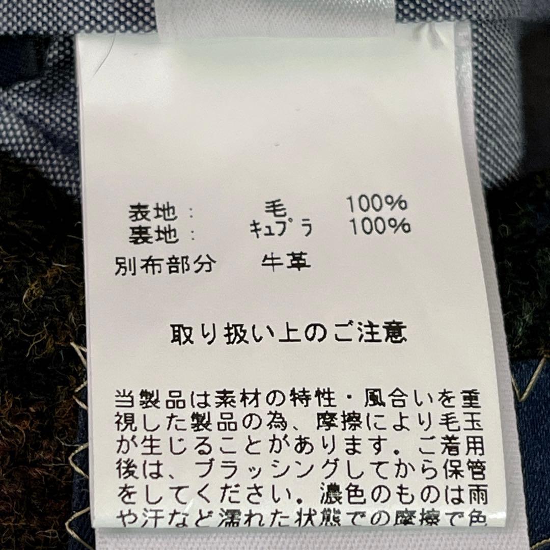 ブルックスブラザーズ　エルボー牛革パッチ　チェック テーラードジャケット L相当