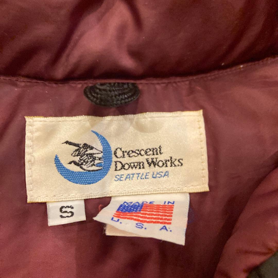 クレセント　ダウン　ワークス　ダウン　ベスト　ブラック　リップストップ　USA製