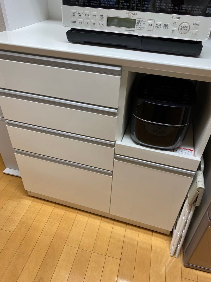 ニトリ キッチンボード 食器棚 ホワイト