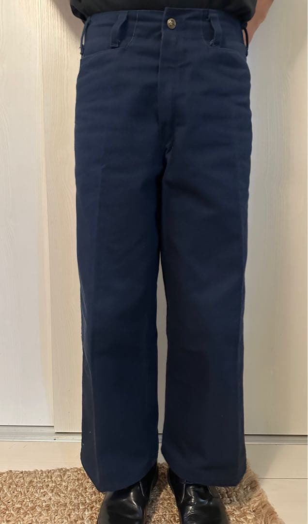 希少　美品　90s USA製 ベンデイビス　ゴリラカット フリスコパンツ　紺色