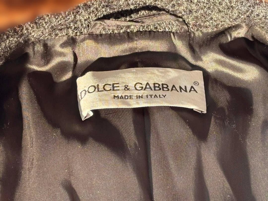 DOLCE&GABBANA コート ファー付き襟　ロングコート