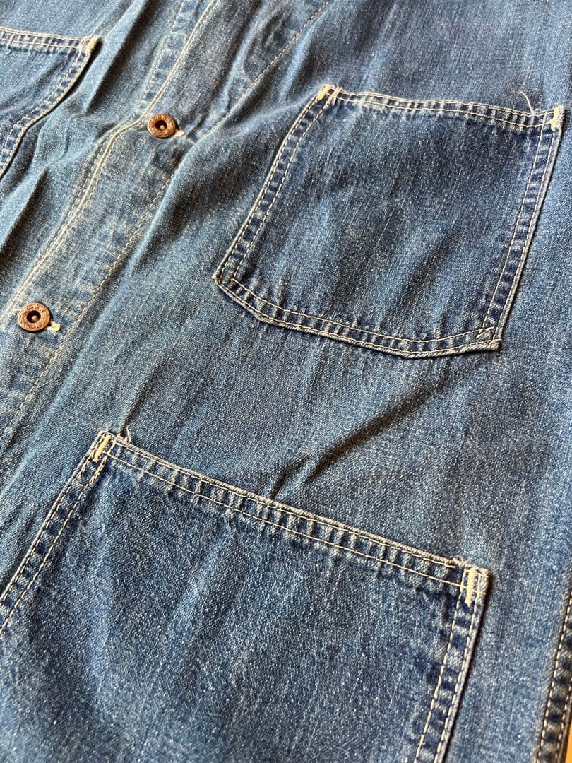 40’s カバーオール 大戦モデル 月桂樹ボタン ww2 ビンテージ オリジナル