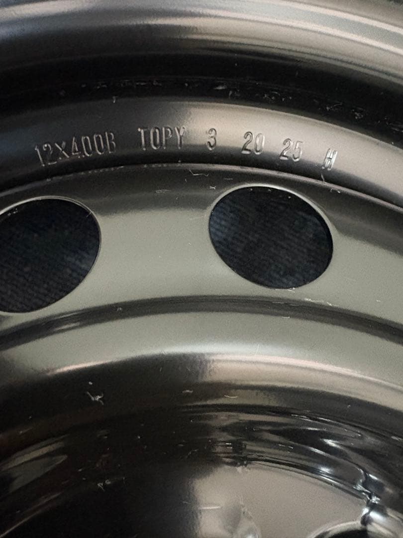 ダイハツ12インチ鉄ホイール（新車時取り外し）２本