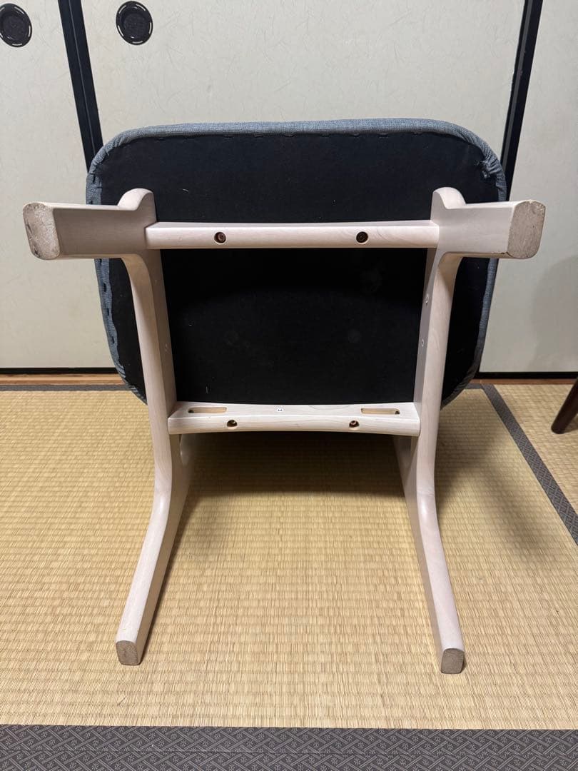 ニトリ ダイニングチェア リラックスワイド ブルー