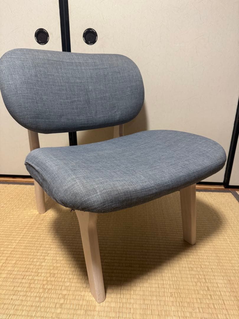 ニトリ ダイニングチェア リラックスワイド ブルー