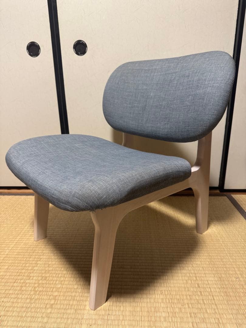 ニトリ ダイニングチェア リラックスワイド ブルー