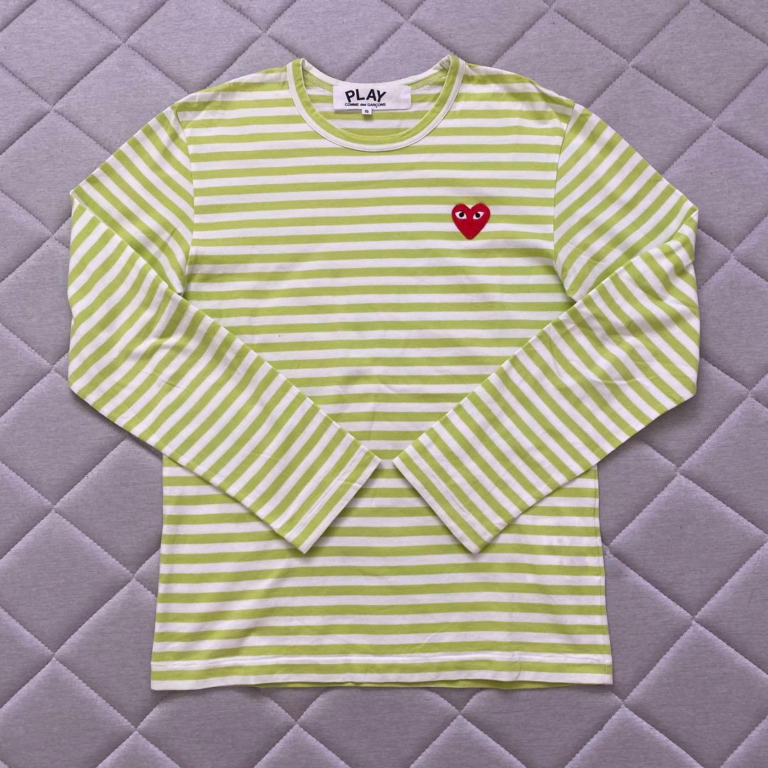 美品❗️PLAY ボーダー長袖カットソー S