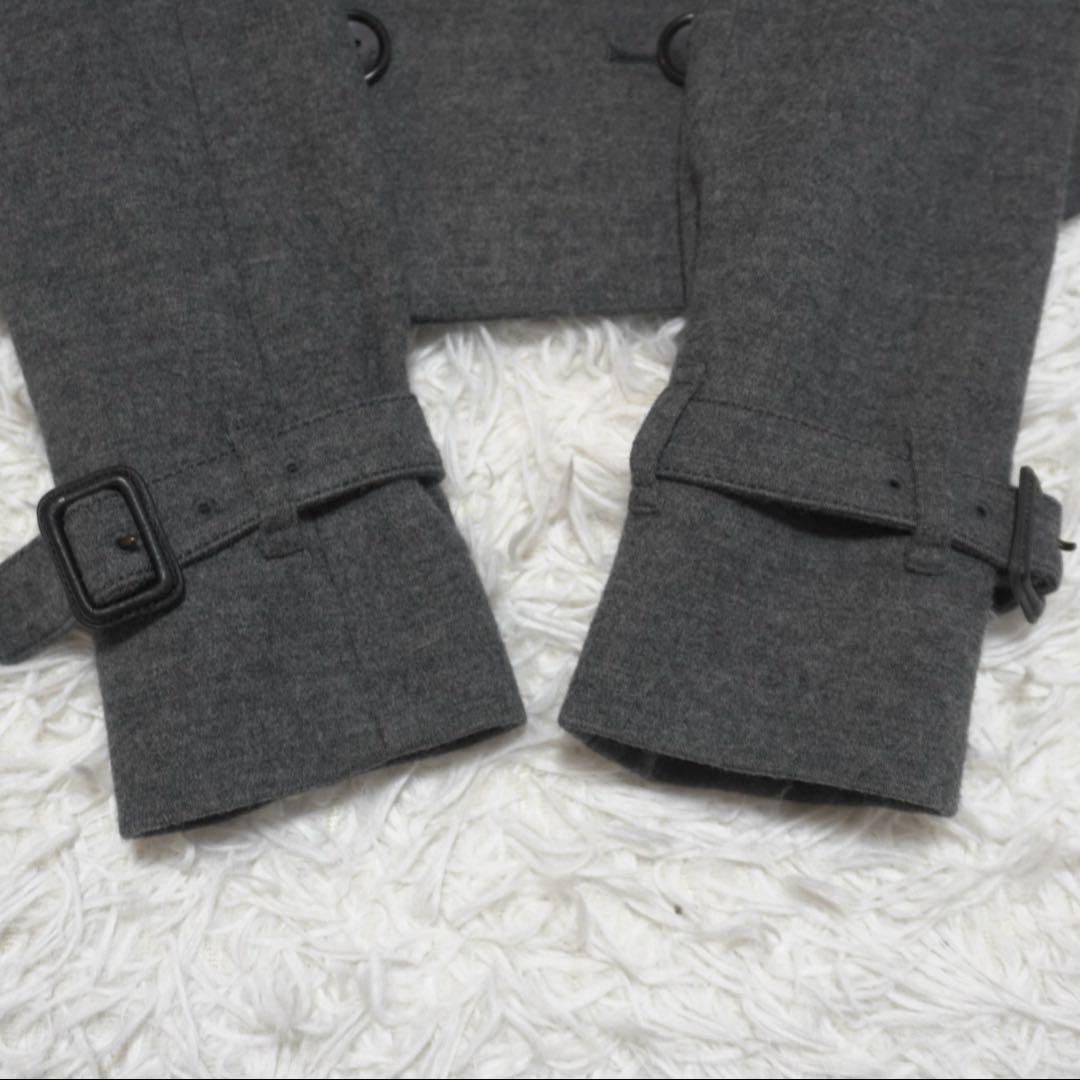 美品 バーバリー ピーコート ナポレオン ノバチェック ショート丈 ダブル