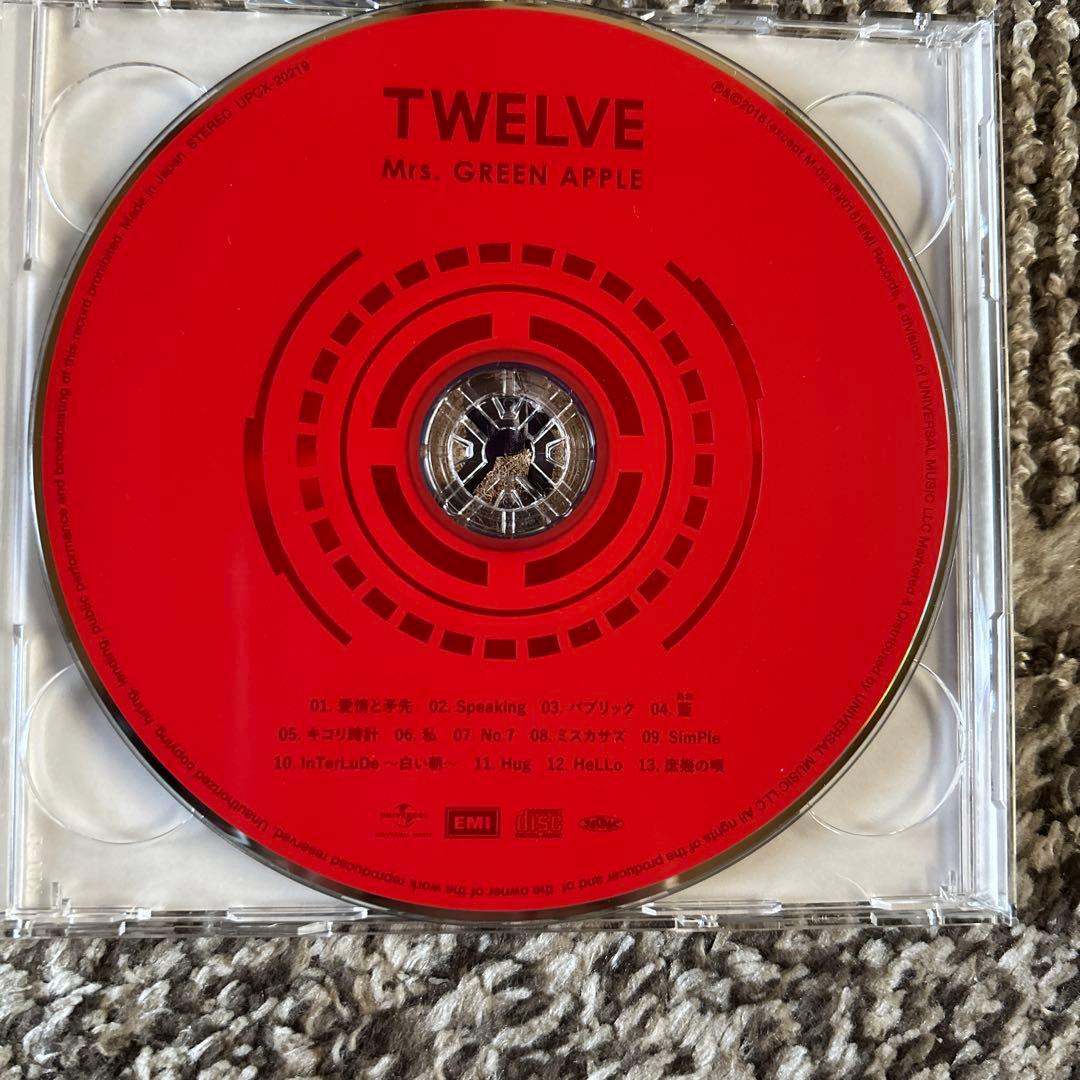 あ*め様 Mrs. GREEN APPLE TWELVE 初回限定　CD+DVD