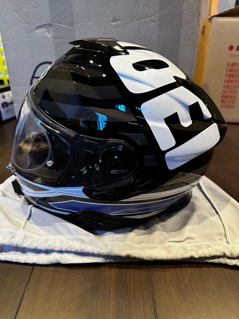 SHOEI フルフェイスヘルメット ブラック/ホワイト　SENA SRL2内蔵